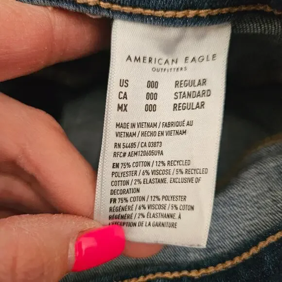 American Eagle AE Next Level Super High-Waisted Flare Jean 000R - Picture 5 of 8